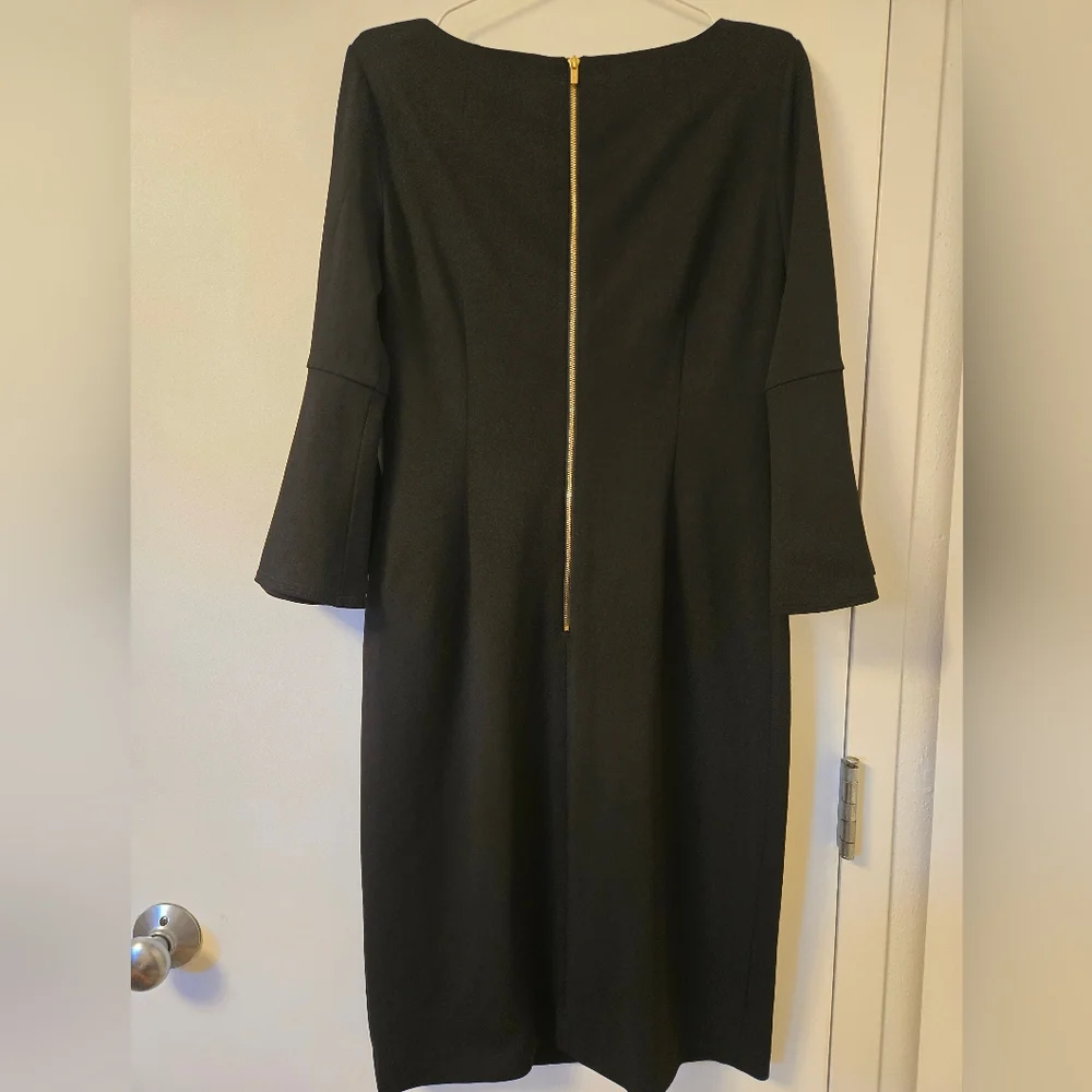 EUC Calvin Klein Black Bell-Sleeved‎ Dress